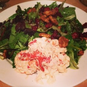 Gluten-free lobster salad from Canoe Restaurant & Tavern